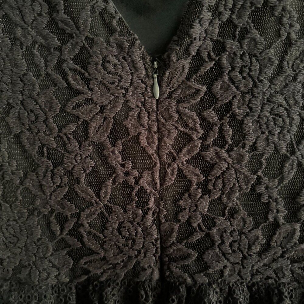 Maison Jules Size S Women's Black Lace Dress - Picture 2 of 5